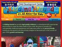 Tablet Screenshot of kiddingaroundkids.com